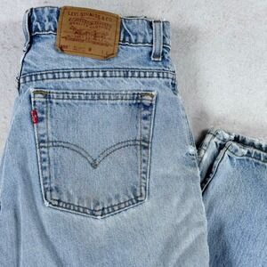 Vintage Levis 550 Relaxed Fit Tapered Leg Jeans Light Wash Denim 15 LNG Canada